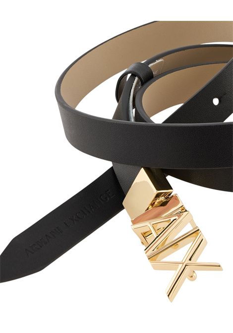 Cintura reversibile con logo dorato ARMANI EXCHANGE | Cinture | XW002127 AF17157MC379